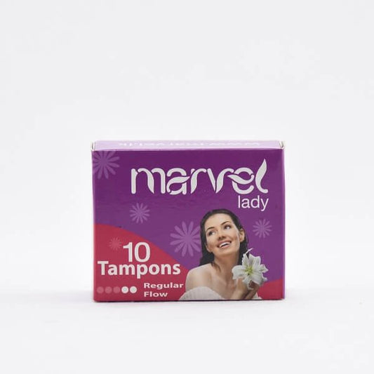 Marvel Lady Tampons 10 Pcs Regular & Super Flow | Comfort & Protection for Women - Fortune Store