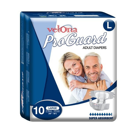 Velona Pro Guard Adult Diapers Large 10Pcs | 30" - 51" | Ultimate Protection for a Life Without Limits - Fortune Store