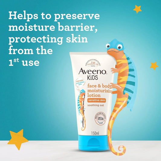 Aveeno Kids Face & Body Moisturizing Lotion - 150ml | Gentle Hydration for Delicate Skin - Fortune Store