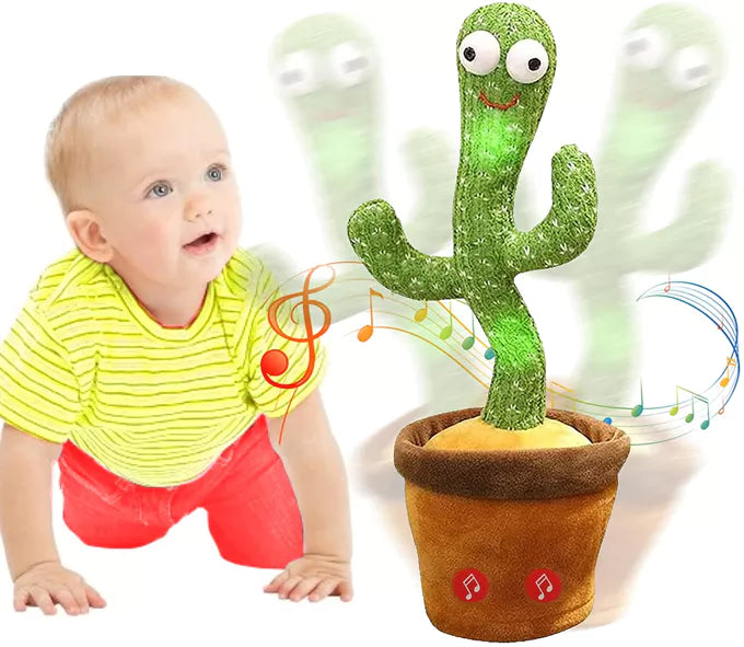 Dancing Cactus Toy Plush Funny Electronic Shaking Cactus Singing Dancing Cactus Cute Plush Toy - Fortune Store