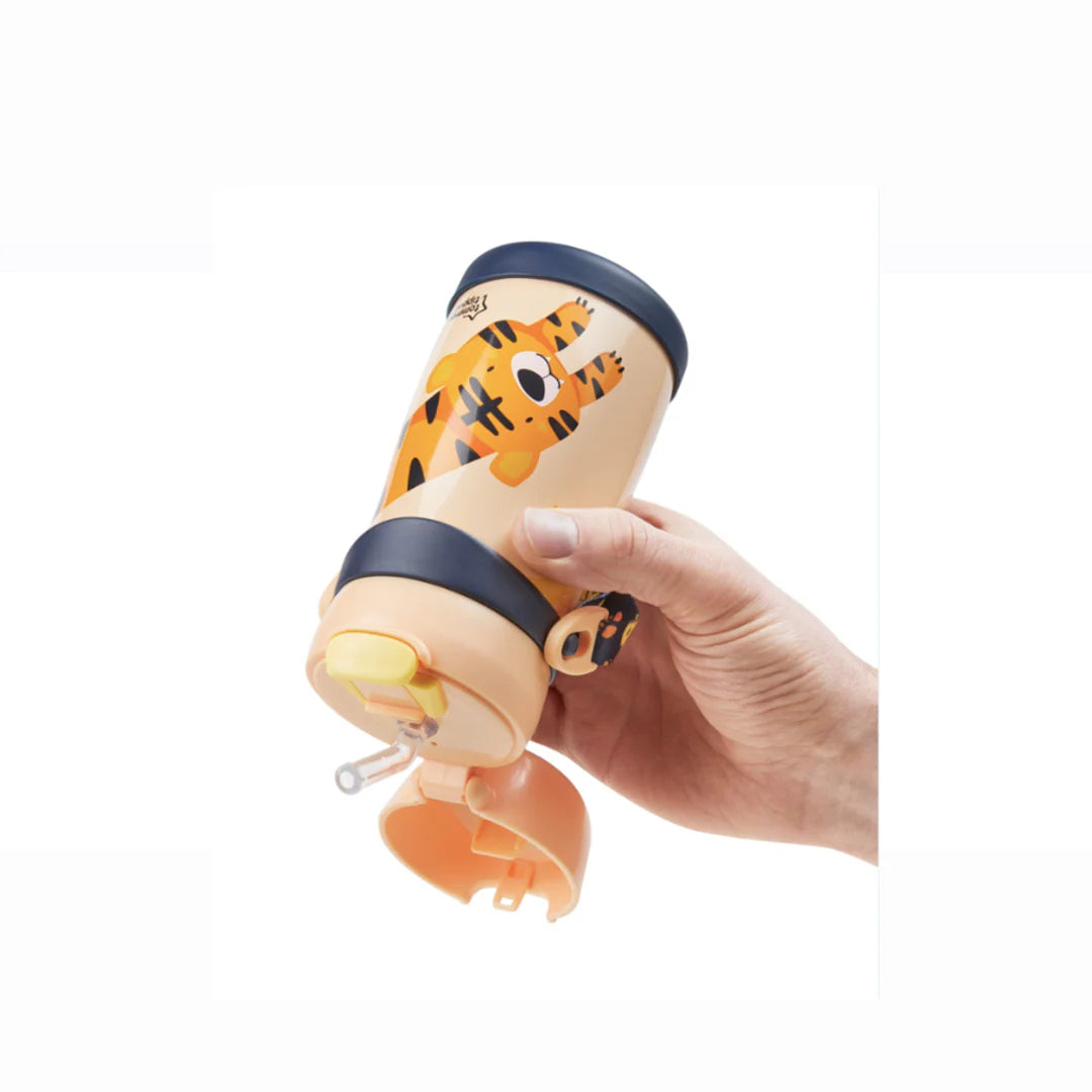 Tommee Tippee Stainless Steel Weighted Straw Tumbler 18m+ 350ml | Keep Drinks Cool for Active Toddlers! - Fortune Store