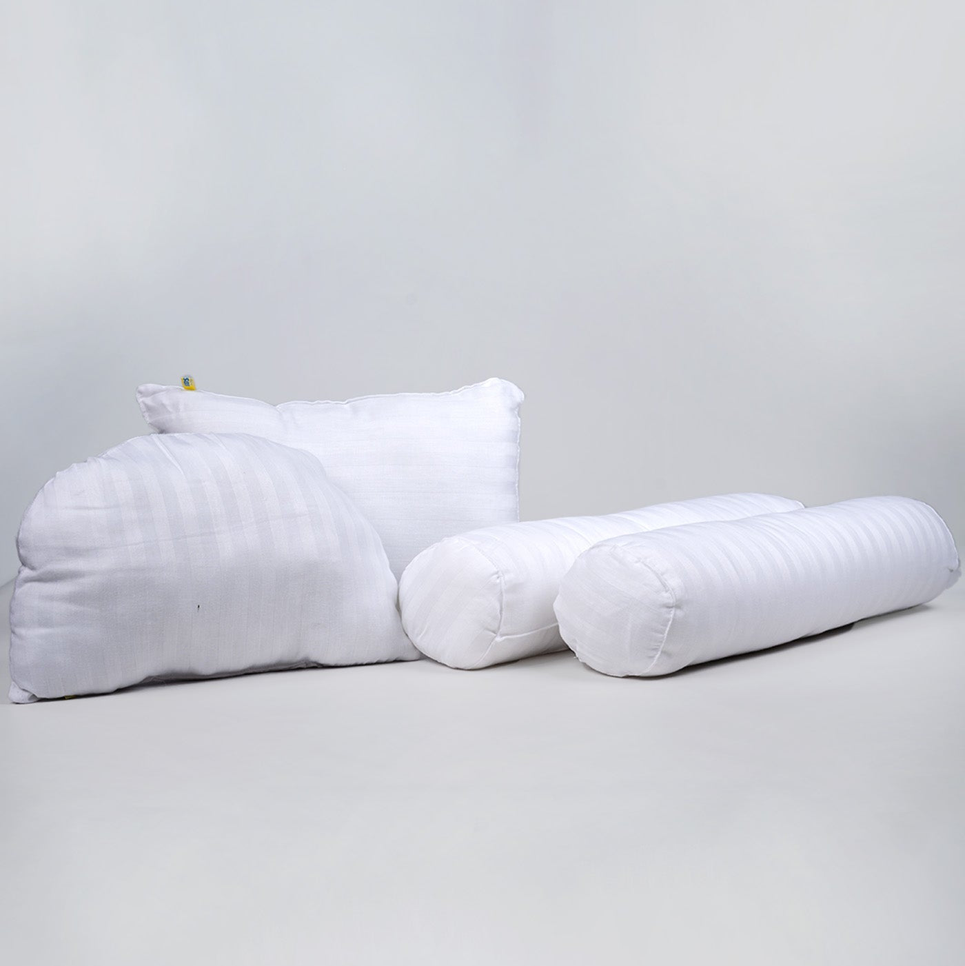 Kids Joy Baby Pillow Set with Half-Moon Pillow & Roller Pillows