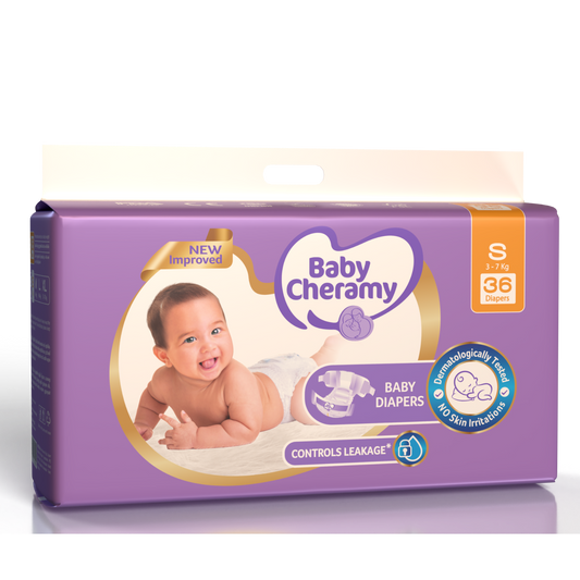 Baby Cheramy Baby Diapers Small 3–7Kg 12pcs | 36pcs - Fortune Store