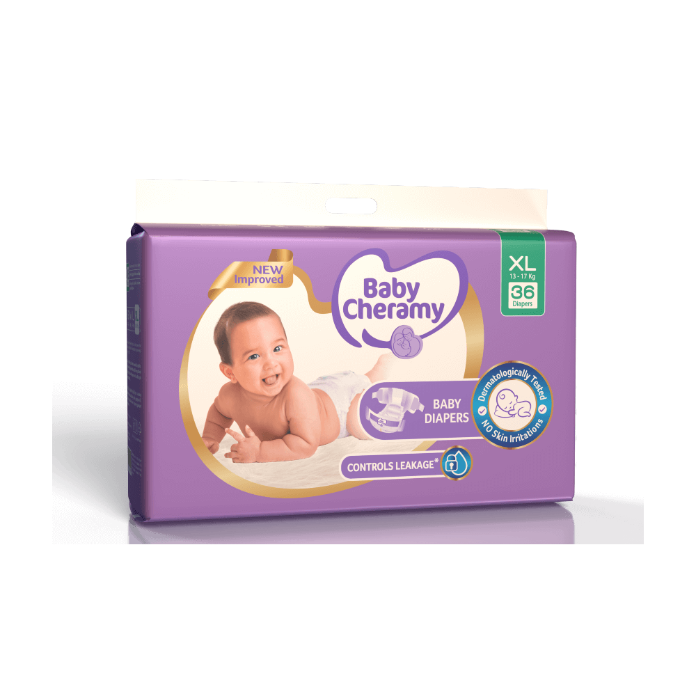 Baby Cheramy Baby Diapers XL 13–17Kg 36pcs - Fortune Store