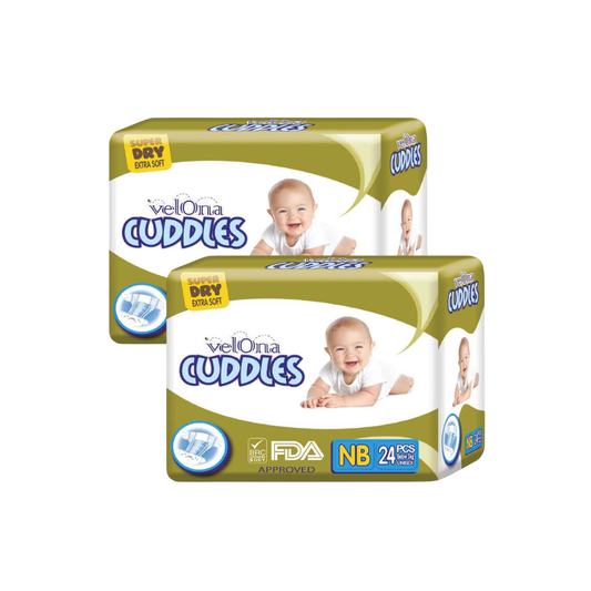 Velona Cuddles Newborn Classic Diaper 24 / 48 / 72 / 96 Pcs Below 5Kg - Fortune Store
