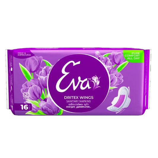 Eva Dritex Wings Sanitary Napkins 16Pcs - Fortune Store