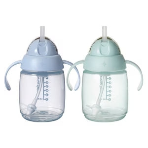 Tommee Tippee Trainer Straw Cup 240ml – 6m+ | BPA-Free, Easy-Grip Baby Cup for Smooth Transition