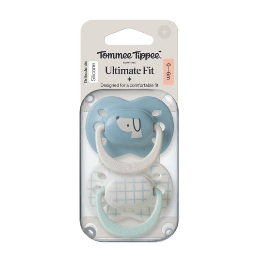Tommee Tippee Ultimate Fit Boy Soother 0-6M Twin Pack | Contoured for Comfort Designed for Newborns - Fortune Store