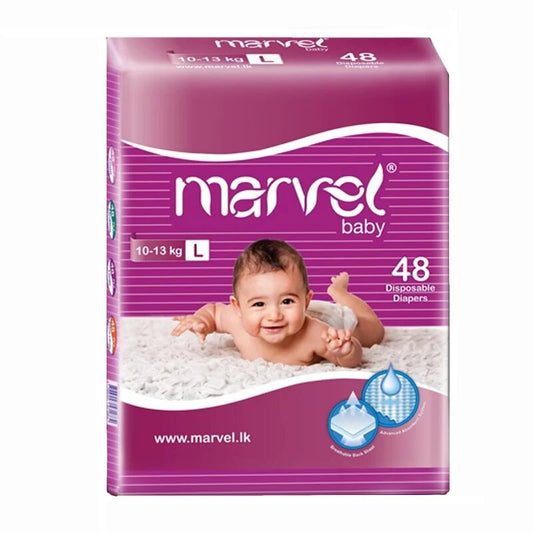 Marvel Large Baby Diapers - 96pcs | Ideal Comfort & Protection for Babies | Free Delivery - Fortune Store