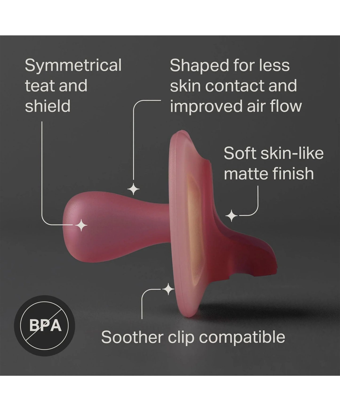 Tommee Tippee Ultra Light Night Glow Soothers (0-6m) | Twin Pack | The Lightest Soother Ever—Now Glows in the Dark