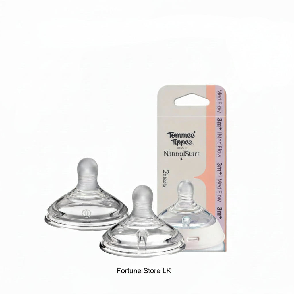Tommee Tippee Natural Start Medium Flow Teat 2Pk | The Perfect Balance for Growing Babies - Fortune Store