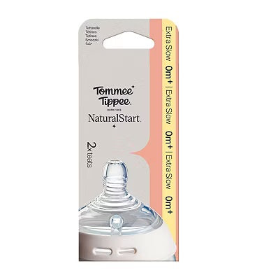 Tommee Tippee Natural Start Teats 2-Pack | All Flow Rates | BPA-Free Silicone