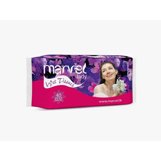 Marvel Lady Wet Wipes 40pcs | Gentle Cleansing and Refreshing Care