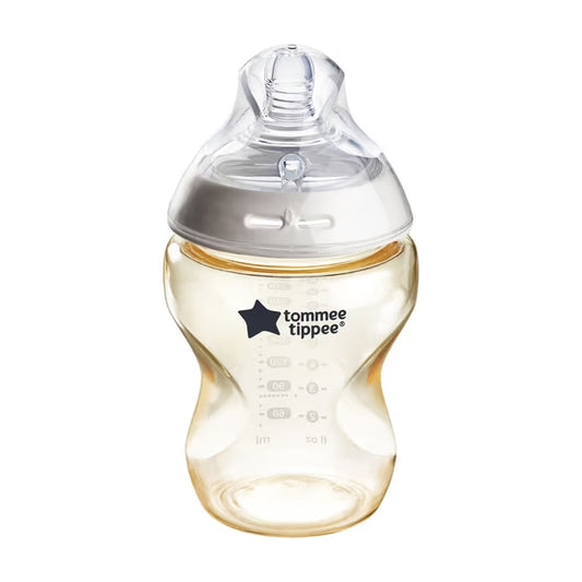 Tommee Tippee Natural Start PPSU Bottle 260ml with Medium Flow 3m+: Smooth and Natural Feeding for Growing Babies