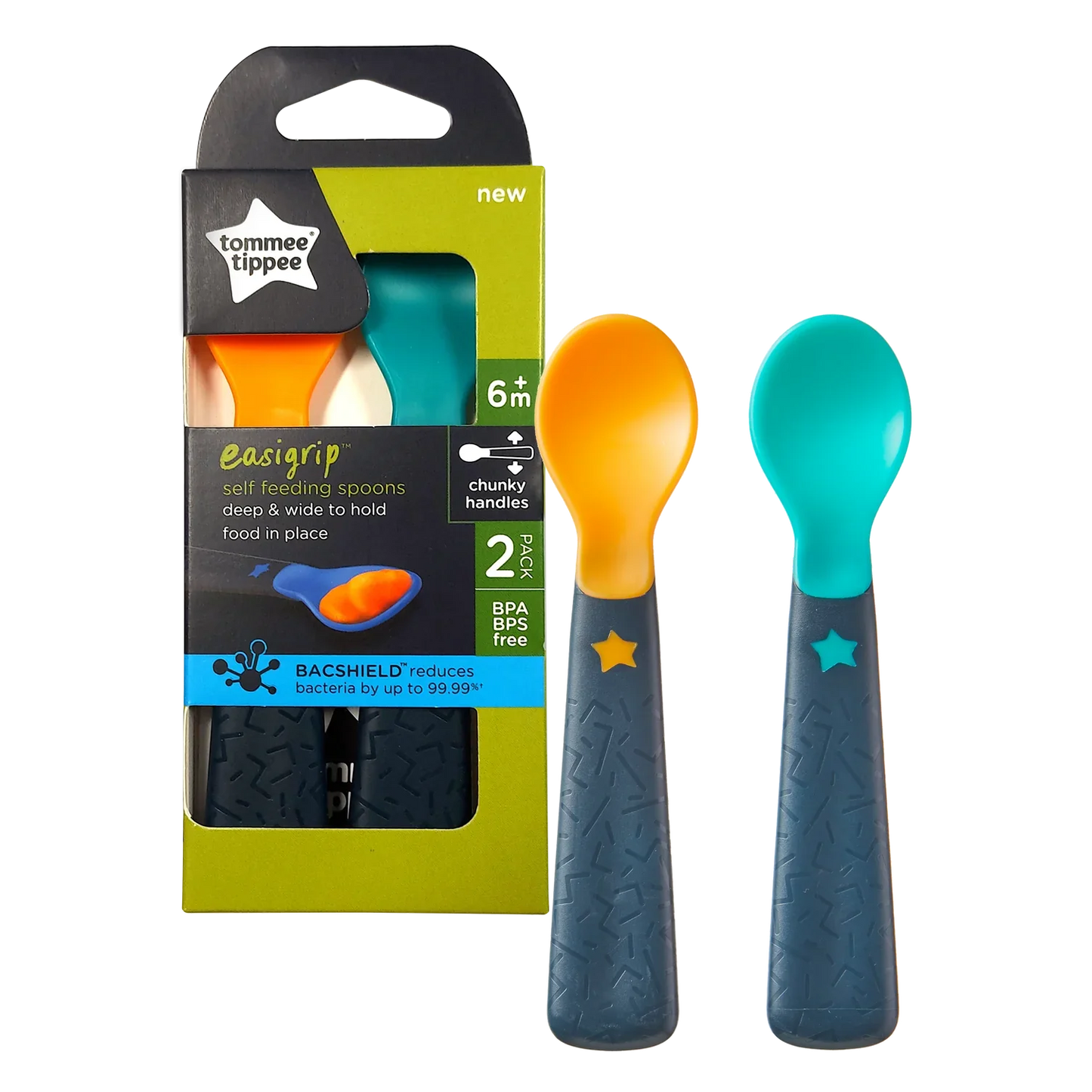 Tommee Tippee EasiGrip Soft Feeding Spoon – Perfect for Little Hands!