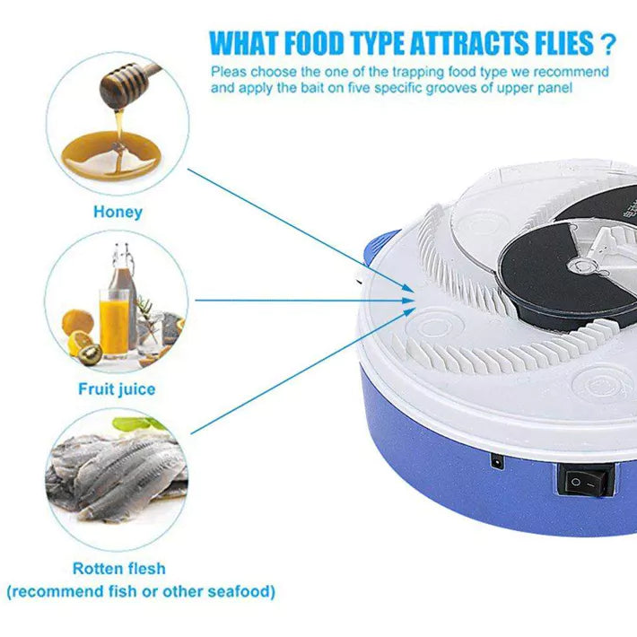 Rotating Fly Catcher USB type Electric Fly Trap with bait Pest Control Electric anti Fly Killer Trap Pest Catcher - Fortune Store