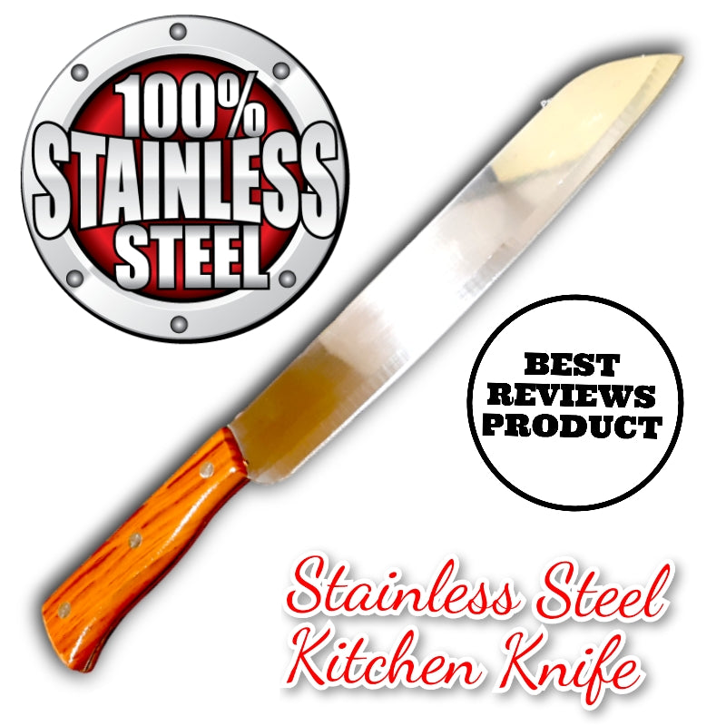 Knife / Quality Stainless Steel Kitchen Knife ( 30Cm Long Stainless Steel Knife )