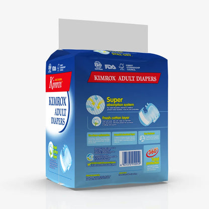 Kimrox Adult Diapers Medium 10 Pcs Waist 29" - 45" - Reliable protection and superior comfort for your active lifestyle. - Fortune Store