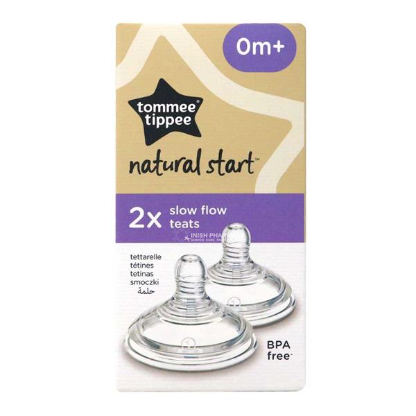 Tommee Tippee Natural Start Slow Flow Teat 0m+: Gentle Feeding for Newborns - Fortune Store