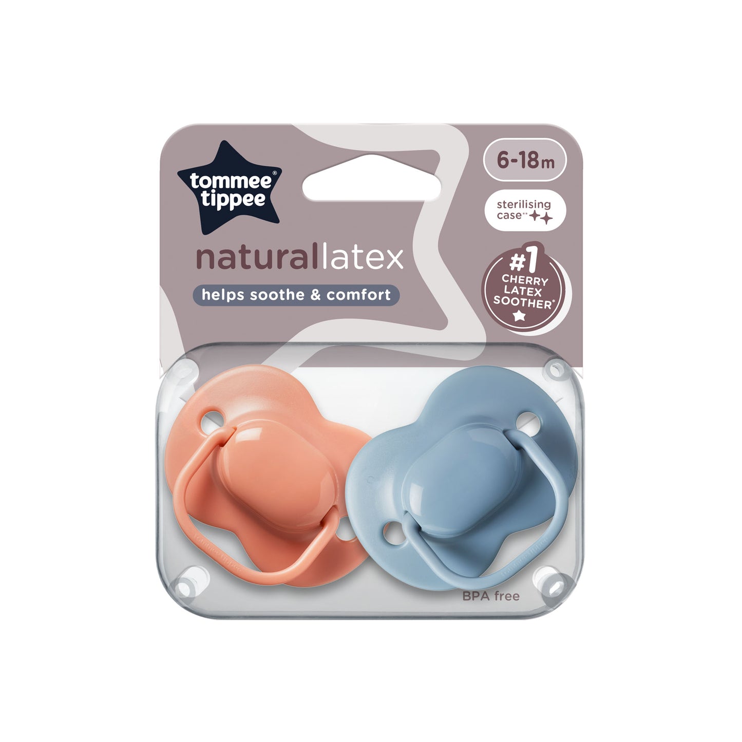 Tommee Tippee Cherry Latex Soother 6-18m 2pk: Comfort and Security for Your Baby - Fortune Store