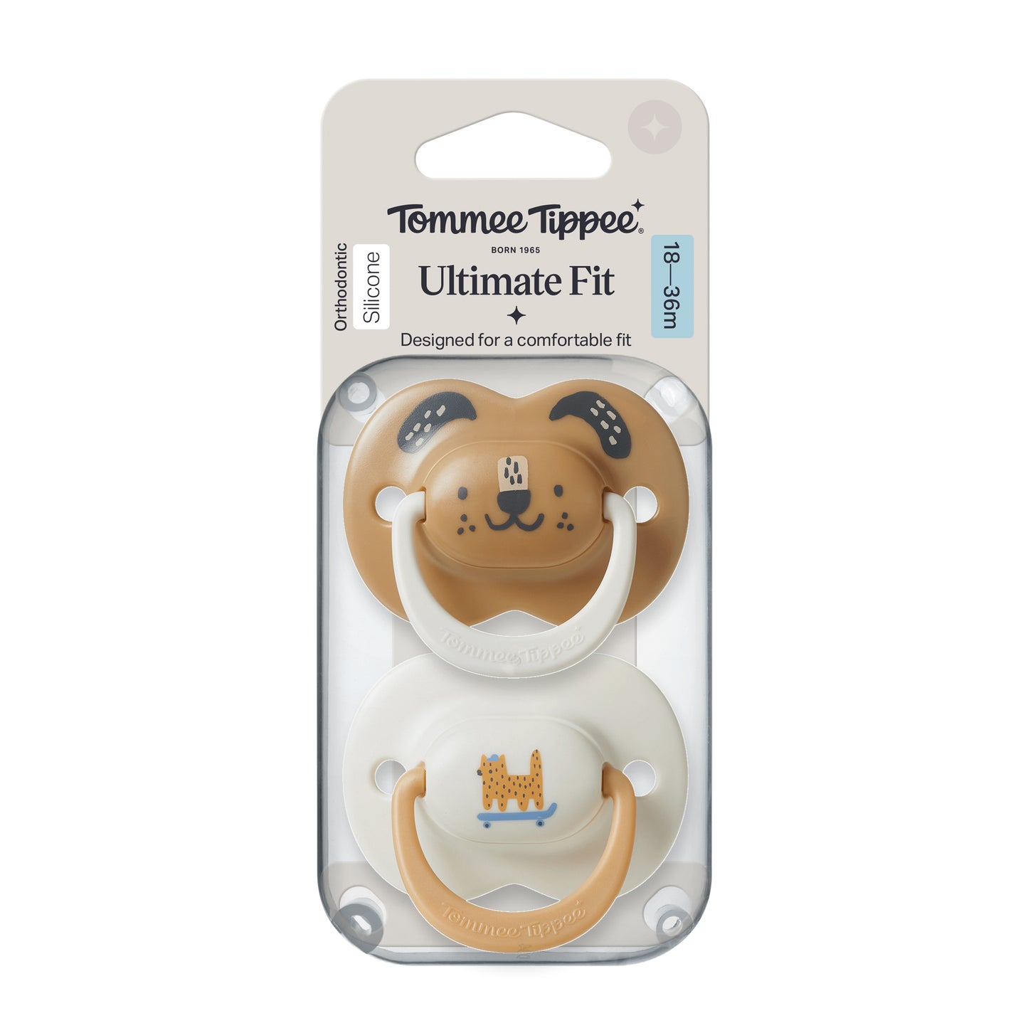 Tommee Tippee Ultimate Fit Boy Soother (18-36M) | Twin Pack | Maximum Comfort for Your Growing Toddler