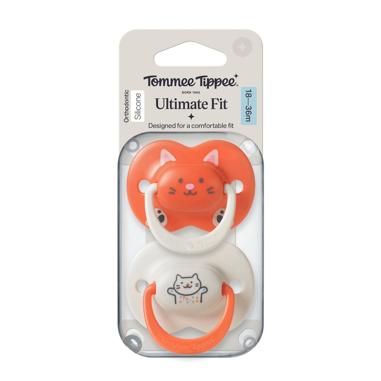 Tommee Tippee Ultimate Fit Girl Soother 18-36M Twin Pack | Maximum Comfort for Your Growing Toddler