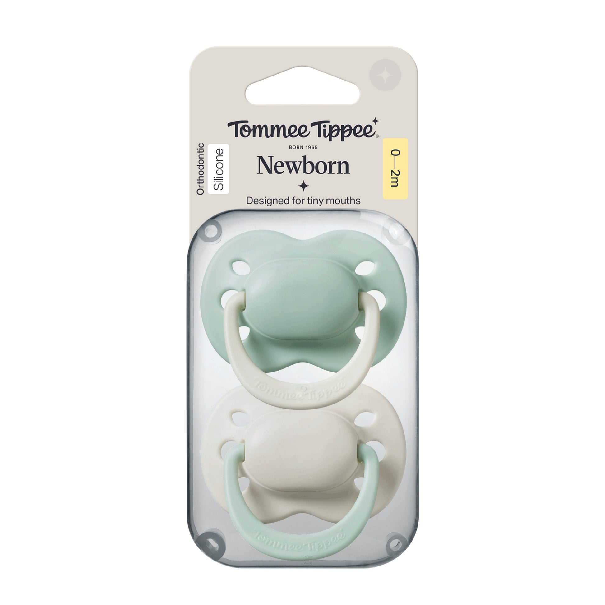Tommee Tippee Newborn Boy Soother 0-2M Twin Pack | Specially Sized for Your Newborn’s First Days - Fortune Store