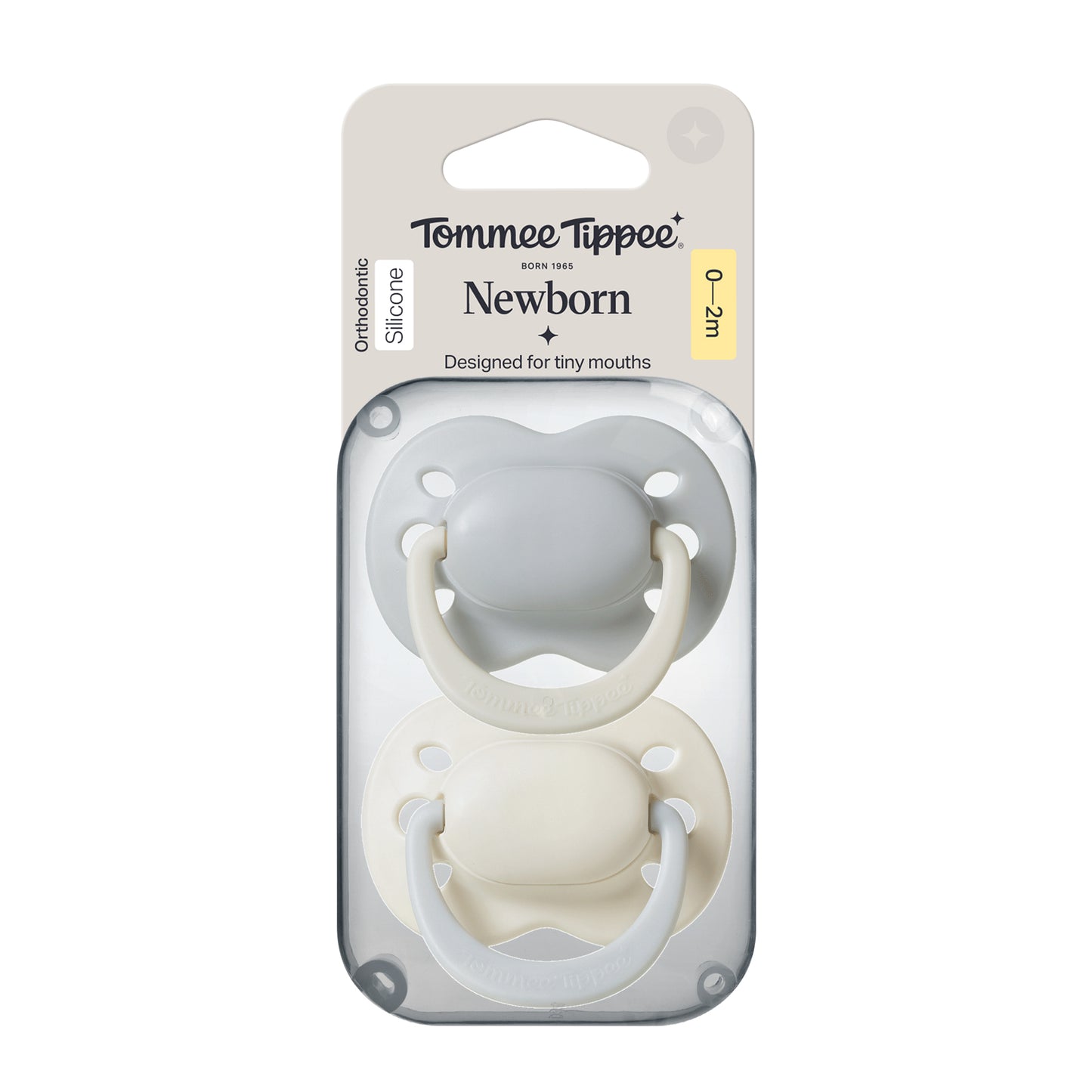 Tommee Tippee Newborn Boy Soother 0-2M Twin Pack | Specially Sized for Your Newborn’s First Days - Fortune Store