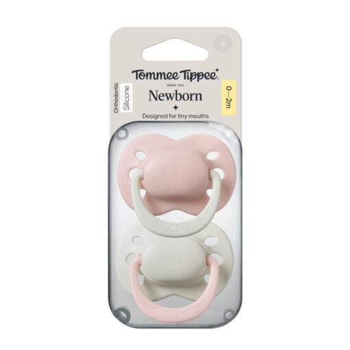 Tommee Tippee Newborn Girl Soother 0-2M Twin Pack | Specially Sized for Your Newborn’s First Days - Fortune Store