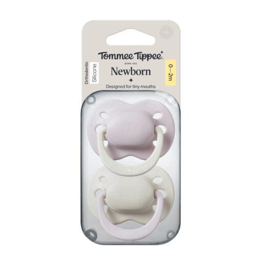 Tommee Tippee Newborn Girl Soother 0-2M Twin Pack | Specially Sized for Your Newborn’s First Days - Fortune Store