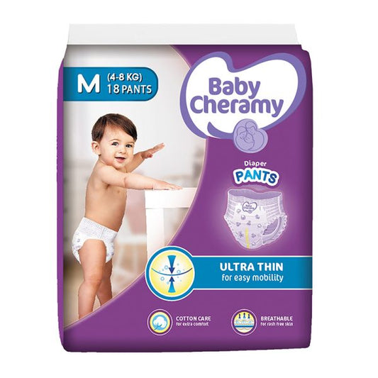 Baby Cheramy Diaper Pants Medium 4–8Kg 18pcs | 36pcs
