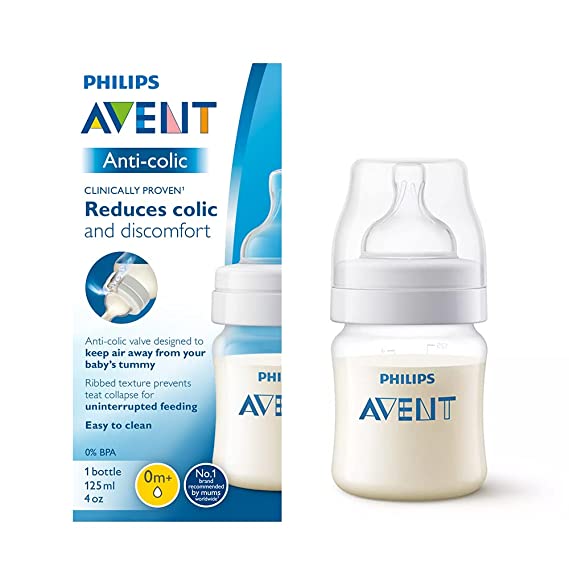 PHILIPS AVENT Anti Colic Bottle PP 125ml – Reduce Colic for Happier Feedings - Fortune Store