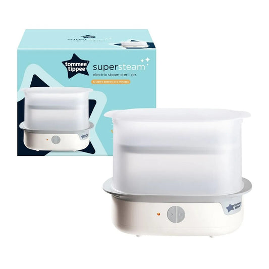 Tommee Tippee Supersteam Electric Steam Sterilizer, White – Fast, Safe, and Effective Sterilization for Baby Essentials! - Fortune Store