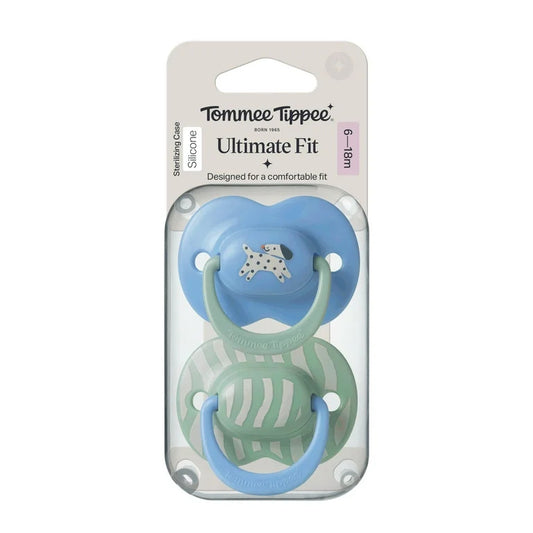 Tommee Tippee Ultimate Fit Boy Soother (6-18M) | Twin Pack | Designed to Fit, Shaped to Soothe. - Fortune Store