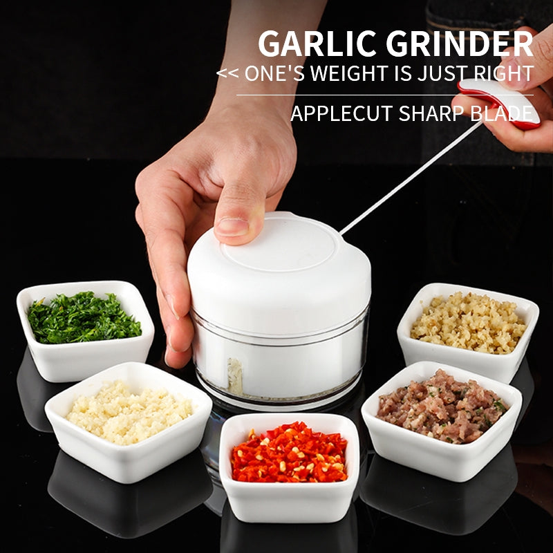 Mini Garlic Chopper Manual Grinder | Mini Vegetable Chopper - Fortune Store