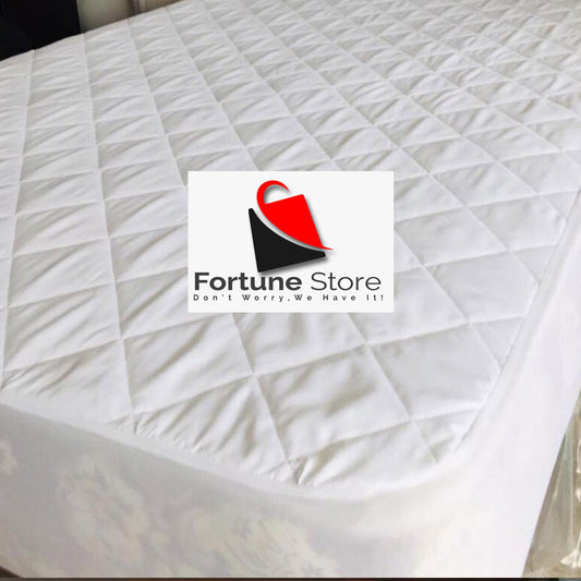 Full Cover Mattress Protector 100 % Waterproof ( White ) - FREE DELIVERY