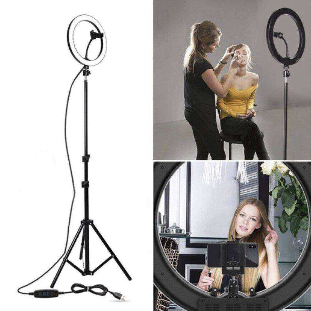 Selfie Ring Light with Tripod with 8 Feet Tripod/ Tiktok Light With 8 Feet Tripod / 26cm LED Light Ring with Tripod - Fortune Store