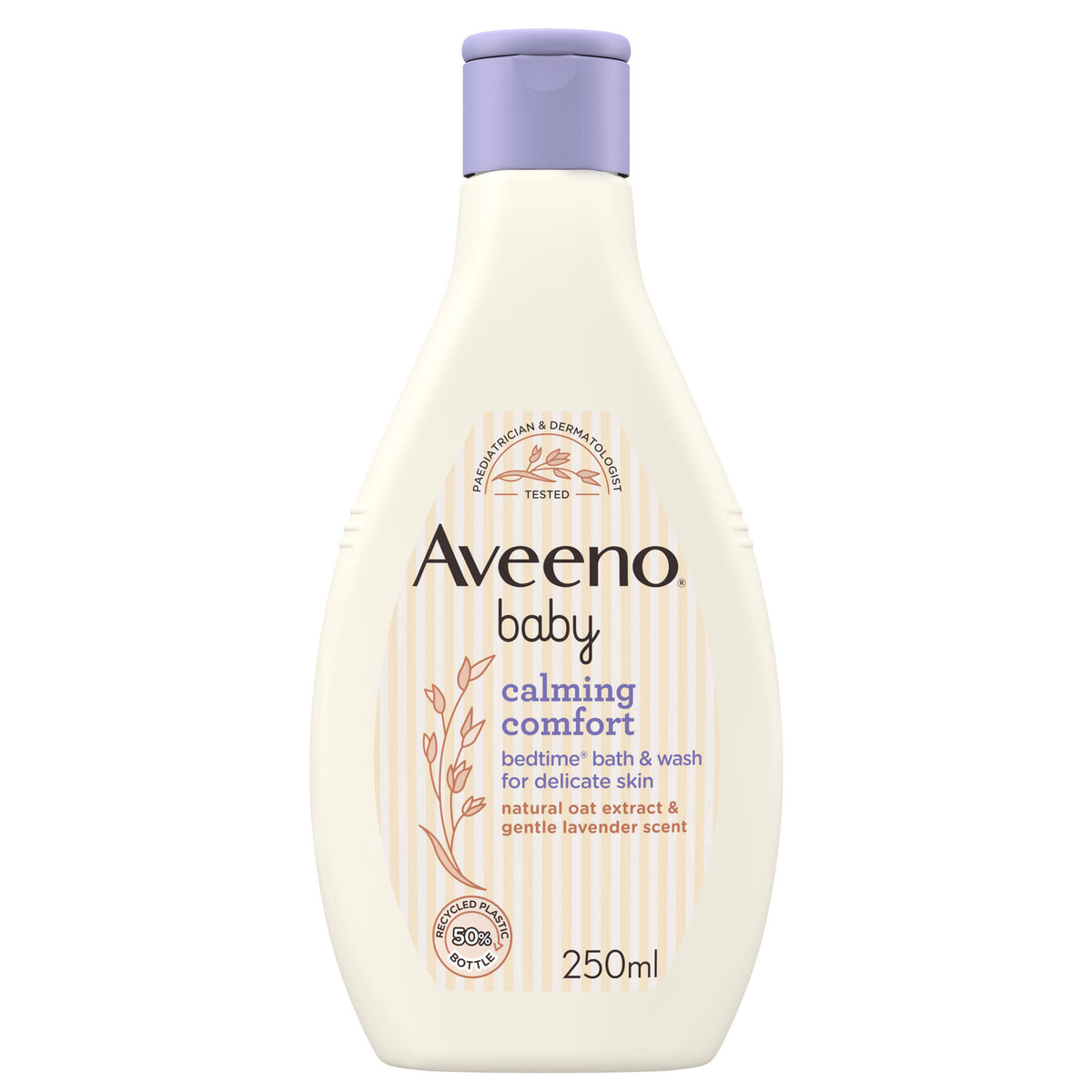 Aveeno Baby Calming Comfort Bedtime Bath & Wash 250ml For Delicate Skin