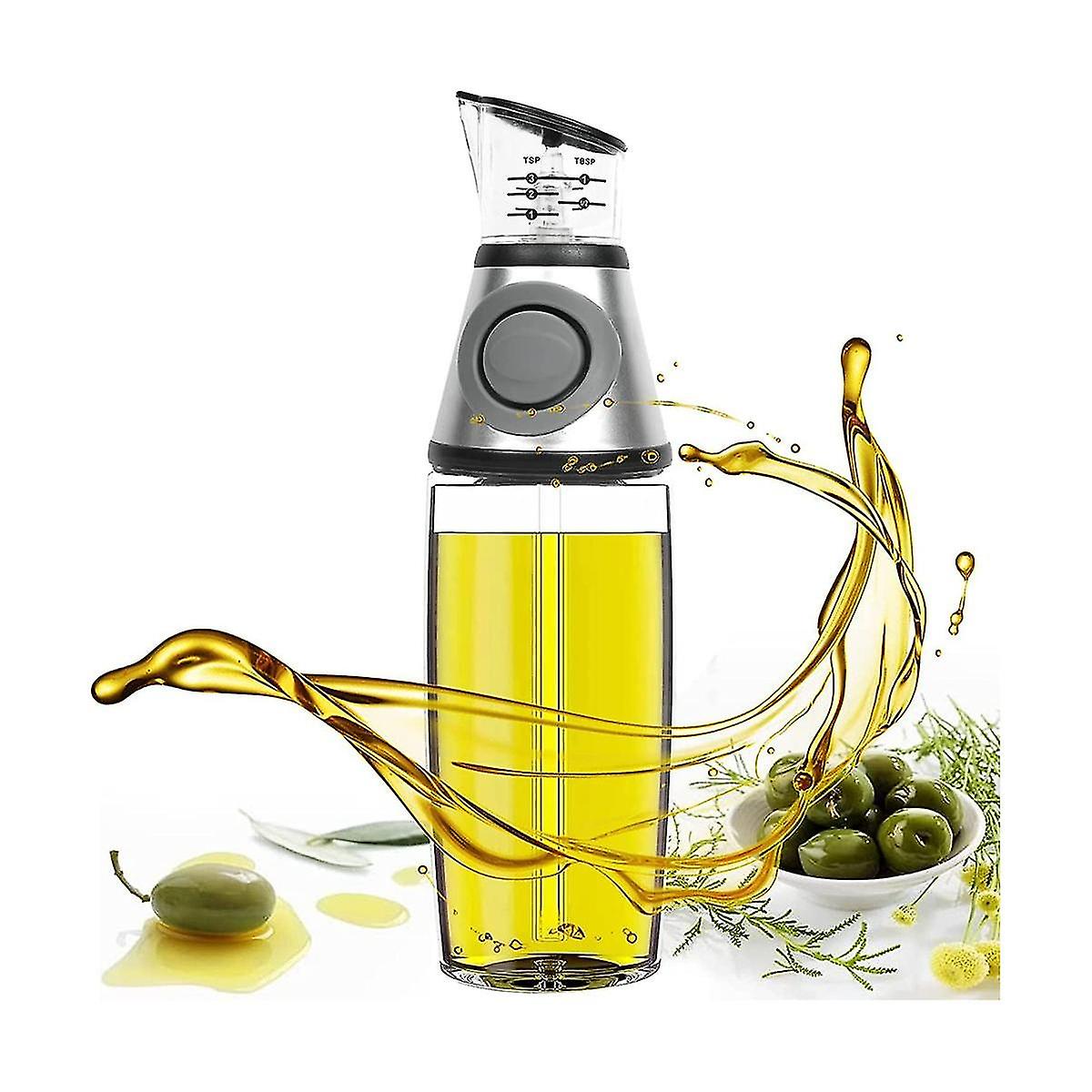 Press and Measure Oil and Vinegar Dispenser – 500 ML - FREE DELIVERY - Fortune Store