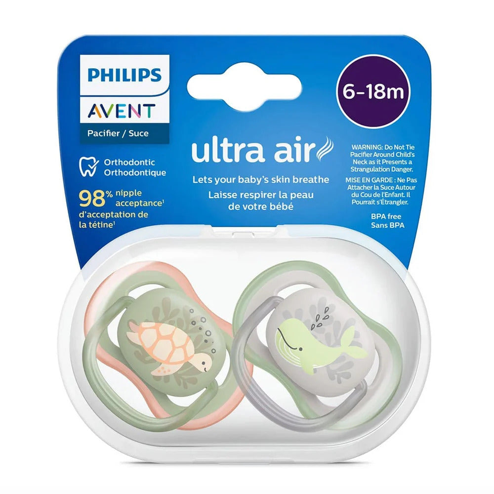 Philips Avent Ultra Air Pacifier 6-18 Months | Gentle Soothing and Skin Protection for Growing Babies - Fortune Store
