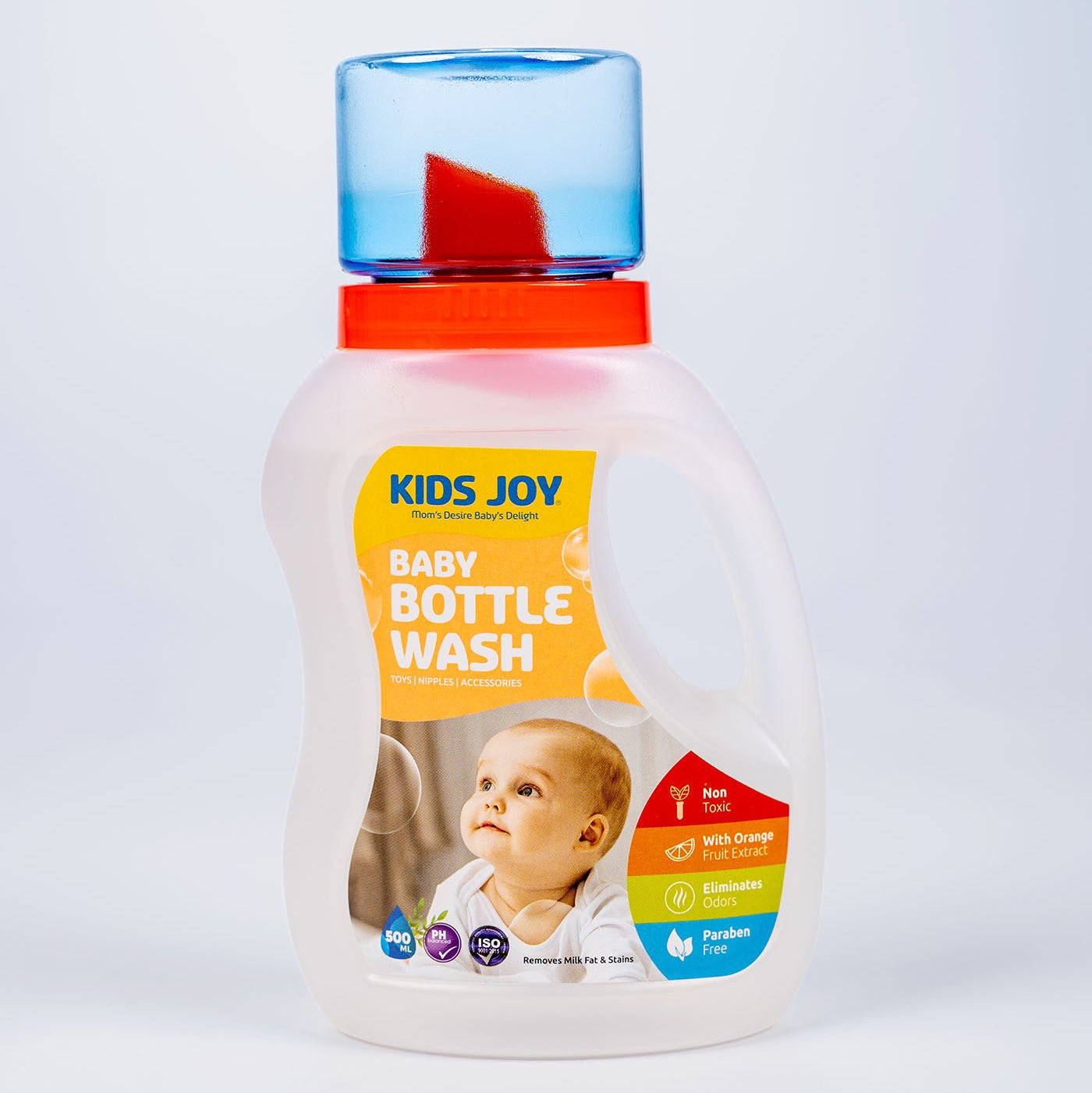 Kids Joy Baby Bottle Wash (500ml) - Gentle & Safe Cleaning for Baby Bottles and Accessories