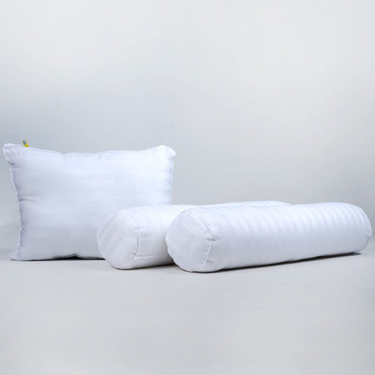 Kids Joy Baby Pillow Set | 1 Square Pillow with 2 Roller Pillows