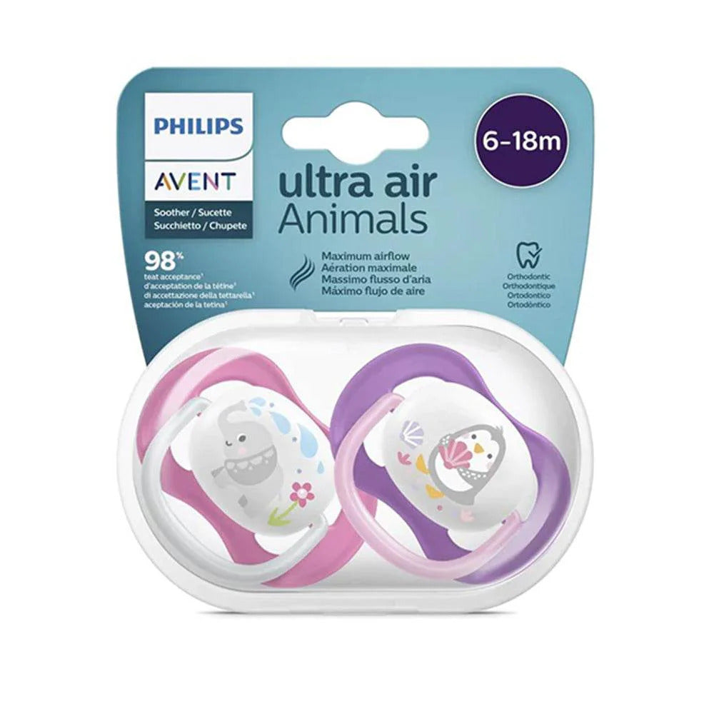 Philips Avent Ultra Air Pacifier 6-18 Months | Gentle Soothing and Skin Protection for Growing Babies - Fortune Store