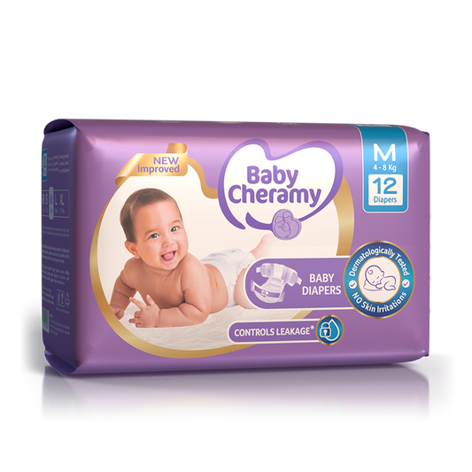 Baby Cheramy Baby Diapers Medium 4–8Kg 12pcs