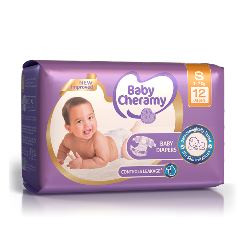 Baby Cheramy Baby Diapers Small 3–7Kg 12pcs | 36pcs - Fortune Store