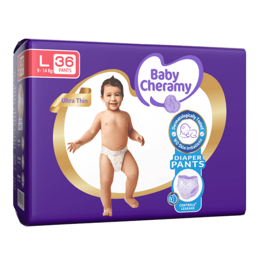 Baby Cheramy Diaper Pants Large 36pcs 9–14Kg | Easy Wear, All-Day Comfort & Leak Protection - Fortune Store