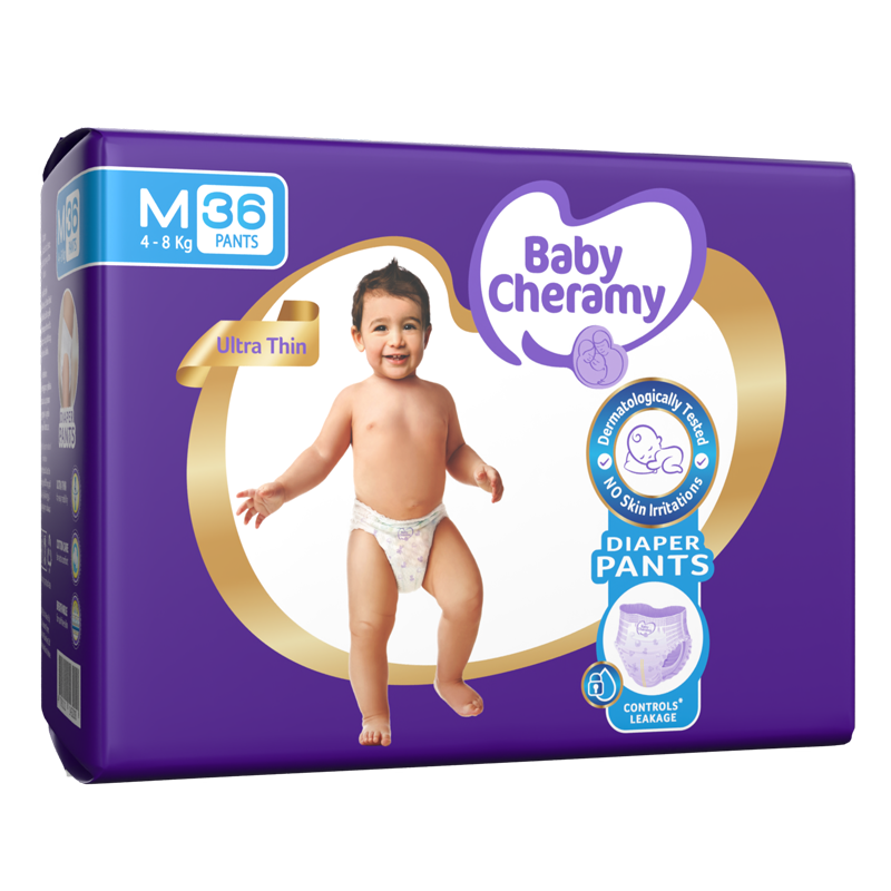 Baby Cheramy Diaper Pants Medium 4–8Kg 18pcs | 36pcs - Fortune Store
