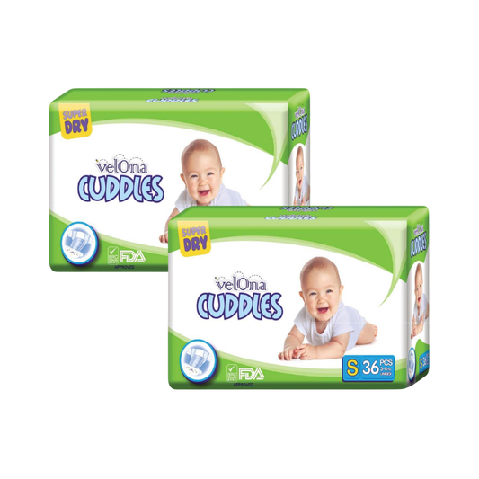 Velona Cuddles Small Diaper 36 / 72 / 108 / 144Pcs | 3-8kg - Fortune Store