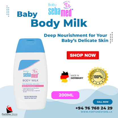 Sebamed Baby Body Milk 200ml Deep Nourishment for Your Baby's