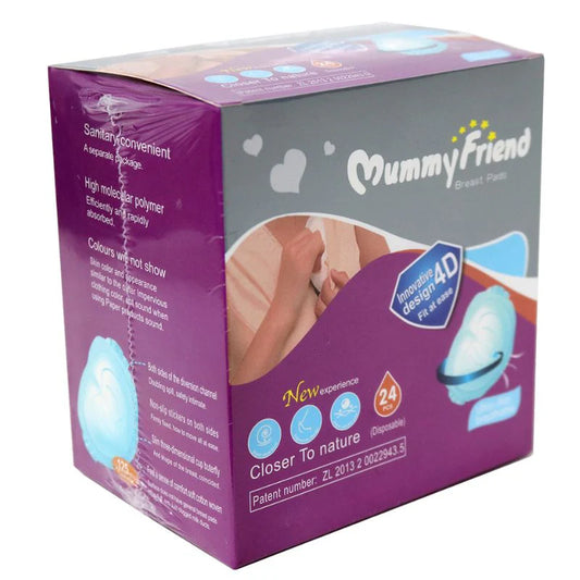 Mummy Friend Disposable Breast Pads – 24pcs | Ultra-Absorbent & Leak-Proof Nursing Pads | Free Delivery